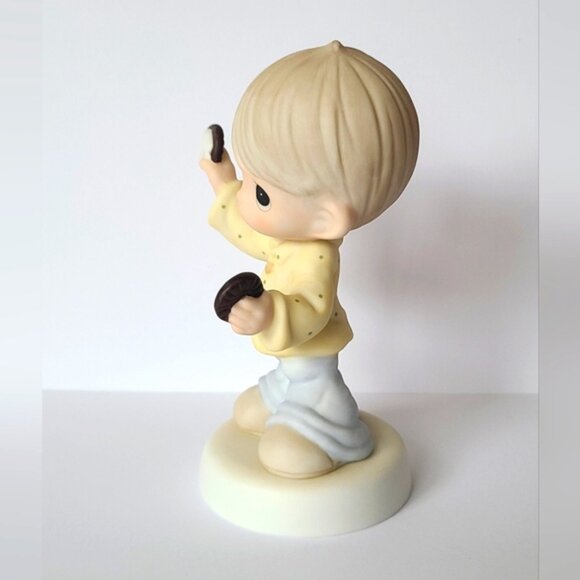 Vintage 2000 Precious Moments Boy Cookie Better Half Collectible Figurine - Picture 3 of 6